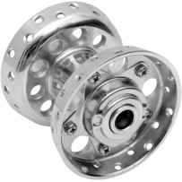 Star Hub with Timken-Style Bearings — Front, Rear, Chrome, Silver