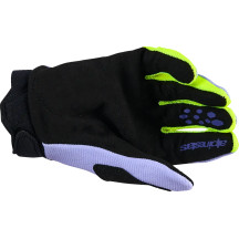 Youth Full Bore V2 Gloves — 2XS, Purple/Fluorescent Yellow/Black