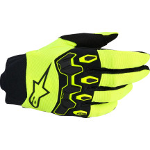 Youth Full Bore V2 Gloves — L, Fluorescent Yellow/Black