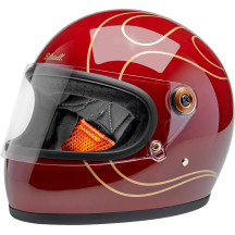 Casco Gringo S — Talla S, rojo granate brillante