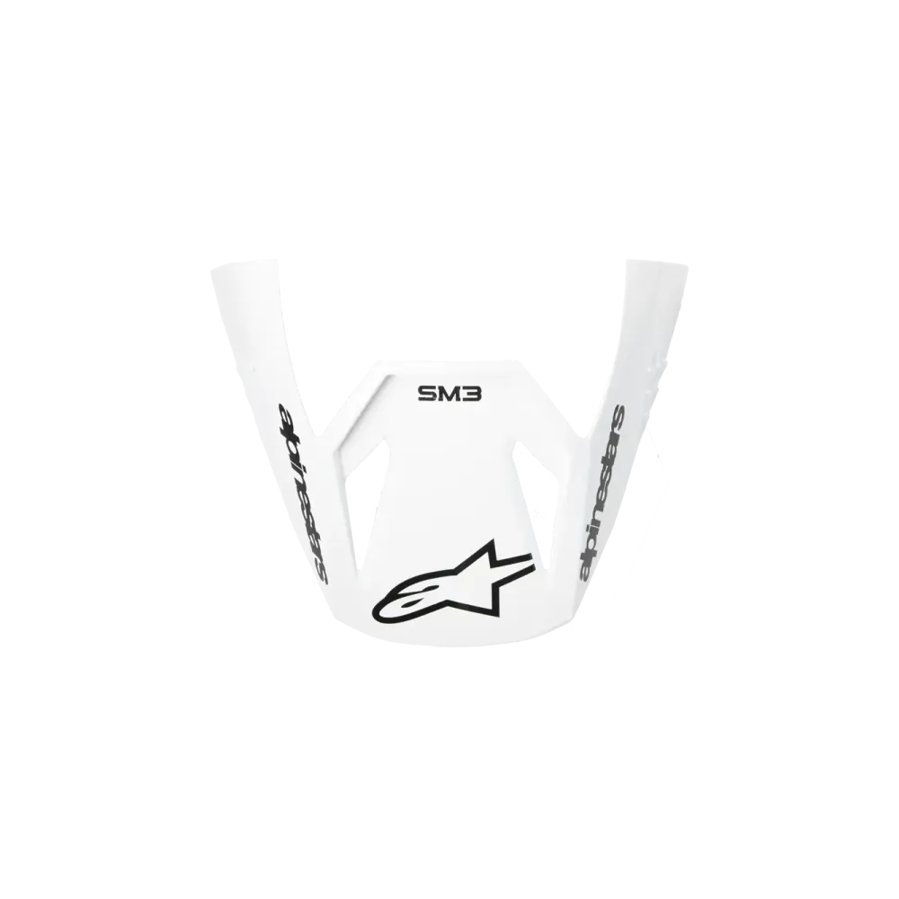 Visera para casco SM3 — Talla única, Blanco brillante