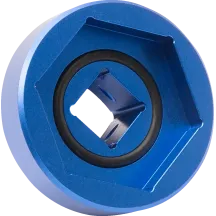 Llave de vaso para tapa de horquilla 39 mm — Azul anodizado, compatible con Big Twin® y Sportster®