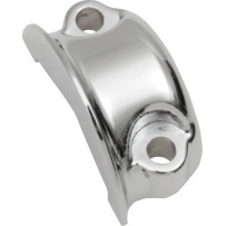 Brake/Clutch Control Clamp Half — Chrome finish