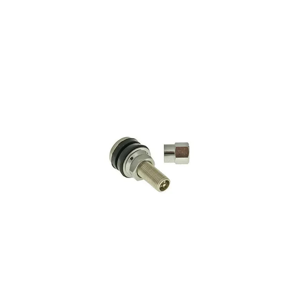 Tyre valve tubeless straight short metal