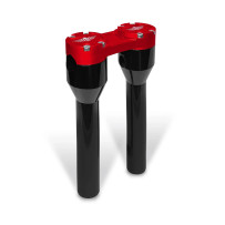 Clubstyle Straight Riser — 25.4 mm (1"), 20.5 cm (8"), Black, Red