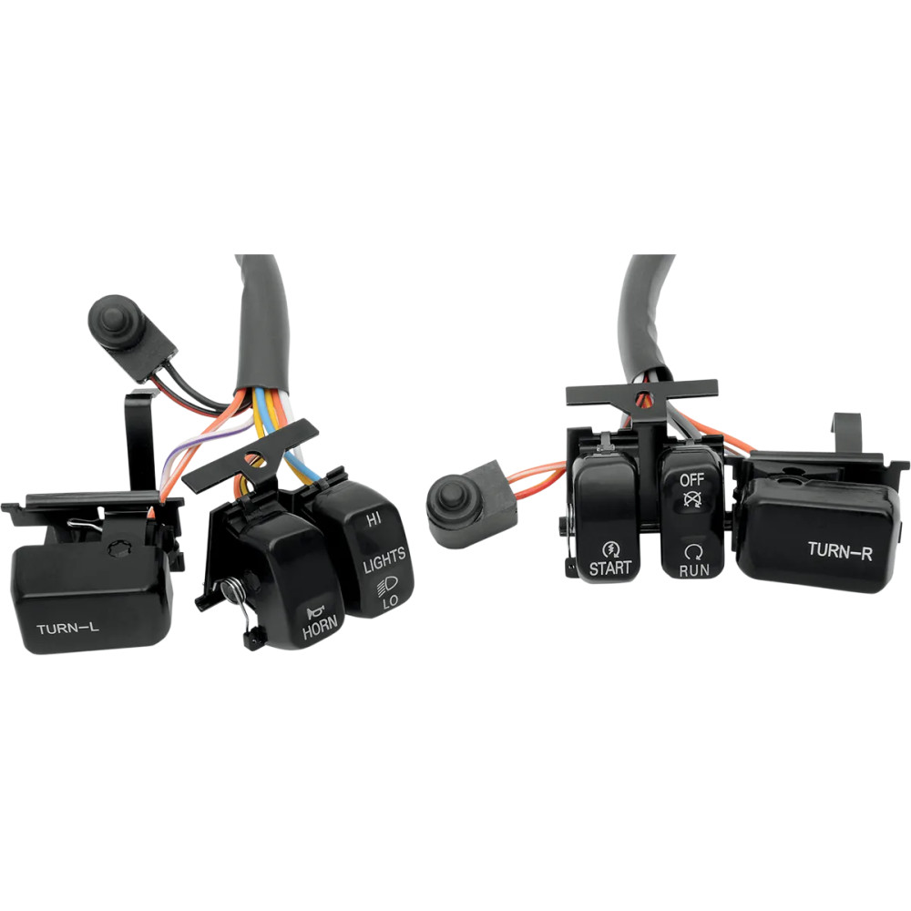 Handlebar Switch Kit — 6 buttons, black, left and right mounting