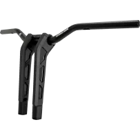 Phatbar & Riser Kit — 32 mm (1-1/4") clamp, 3" rise, 32" width, Black gloss