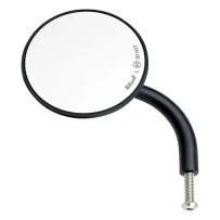Utility Mirror Round Short Arm — Short arm, Black