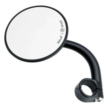 Utility Mirror Round Short Arm — Black