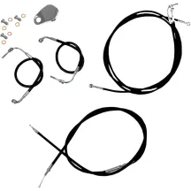 Standard Black Vinyl Handlebar Cable/Brake Line Kit