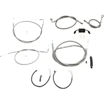 Complete Stainless Braided Handlebar Cable/Brake Line Kit