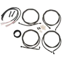 Complete Midnight Braided Handlebar Cable/Brake Line Kit