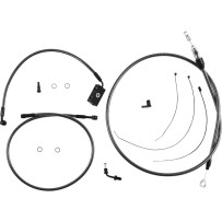 KARBONFIBR Designer Handlebar Installation Kit — 8" handlebar height, Ape Hanger, Carbon Fiber