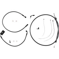 Black Pearl™ Designer Handlebar Installation Kit — Ape hanger, 25.5 cm (10"), Black