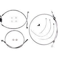 Sterling Chromite II® Designer Handlebar Installation Kit — fits 10" handlebars, ape hanger, chrome, clear-coated