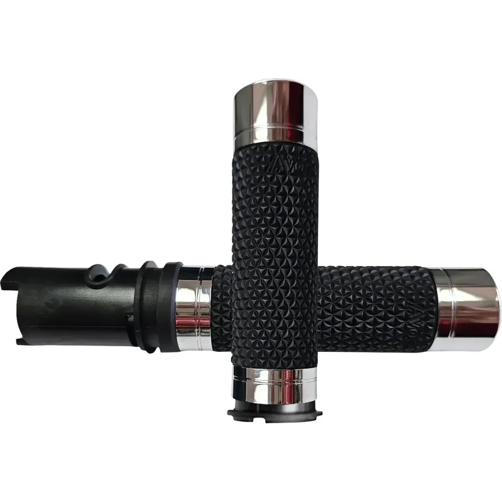 Puños K25 — 25,4 mm (1\") ajuste, Negro, Cromo, Plateado