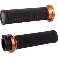 Ruffian Lock-On Street Grips — 25.4 mm (1"), flat black