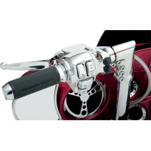 Handlebar Switch Housing Kit — 25.4 mm (1") handlebar, chrome finish