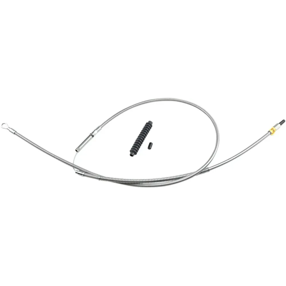 High-Efficiency Stainless Steel Clutch Cable for Harley-Davidson — 188 cm (74\"), center adjuster, Silver