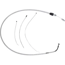 Polished Stainless Quick Connect Upper Clutch Cable