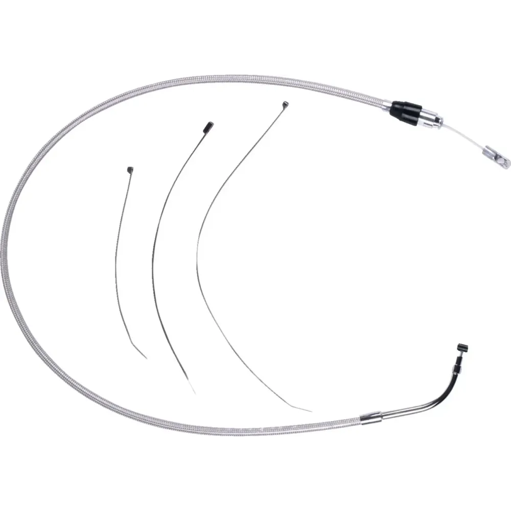 Polished Stainless Quick Connect Upper Clutch Cable Polished Stainless Quick Connect Upper Clutch Cable