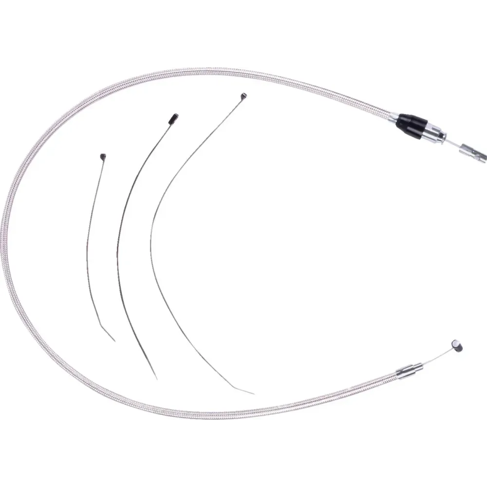 Polished Stainless Quick Connect Upper Clutch Cable
