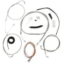 Complete Stainless Braided Handlebar Cable/Brake Line Kit