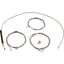 Standard Stainless Braided Handlebar Cable/Brake Line Kit