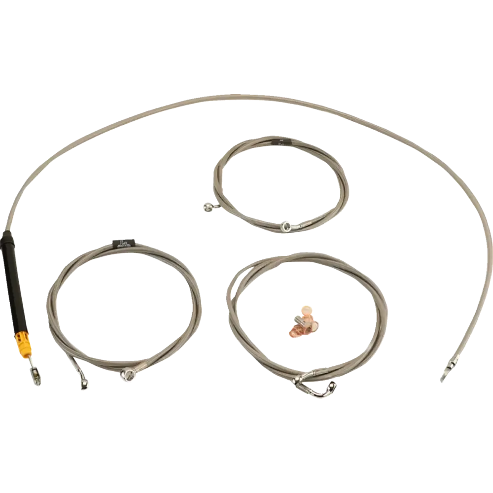 Standard Stainless Braided Handlebar Cable/Brake Line Kit