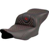 Dragon Scale Stitch Roadsofa™ Seat — Black, 16" driver length, 14" driver width