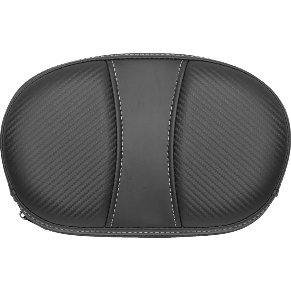 Mini almohadilla de contorno para sissy bar — 16.5×26.5 cm, negro