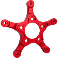 Adaptador de rotor Spider — rotor 320 mm, círculo de pernos 3.25", rojo