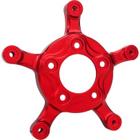 Adaptador de rotor Spider — rotor 320 mm, 5 pernos HD, círculo de pernos 3.25", rojo