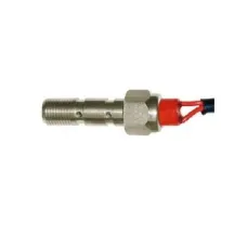 Perno banjo con interruptor — rosca M10 x 1,25, Plata