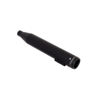 Silenciadores Slip-On dobles de 3" para Sportsters — 3" de diámetro, tapas de corte recto, Negro, Par