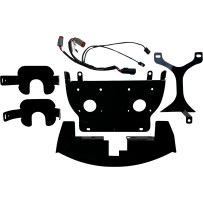 Shark Demon® 2 Headlight & Fog Lamp Combo Kit — for Harley‑Davidson®, bracket mount, gloss black