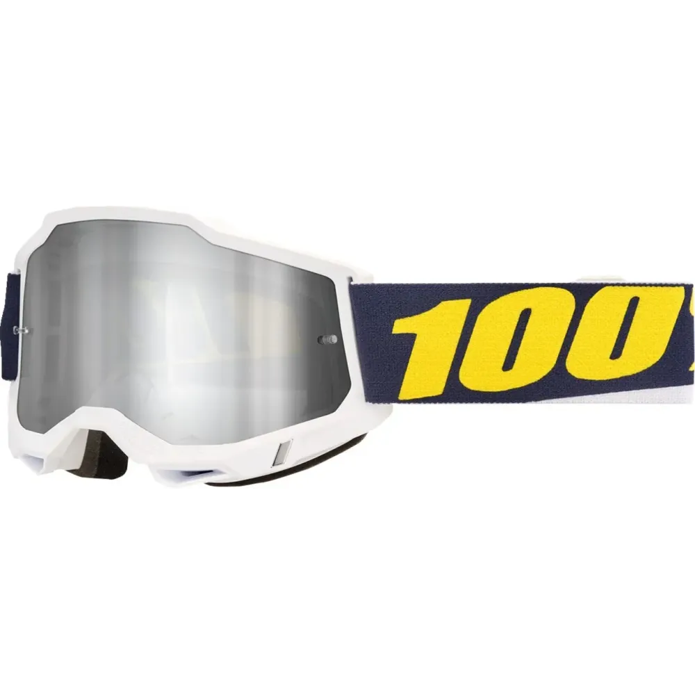 Gafas Accuri 2 — Talla única, Blanco mate, Lente espejada