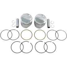 High-Performance Piston Kit — 3.195" piston diameter, 10.0:1 compression ratio, Aluminum