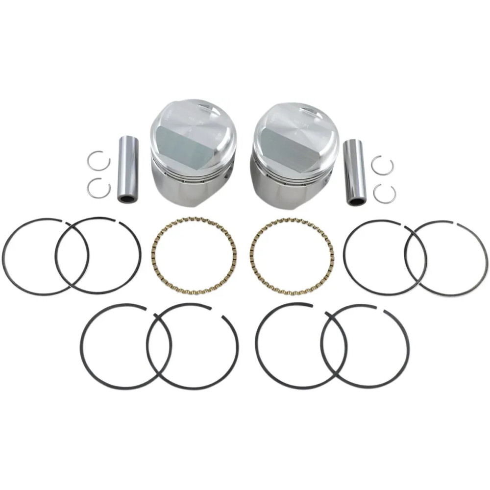 High-Performance Piston Kit — 3.195" piston diameter, 10.0:1 compression ratio, Aluminum