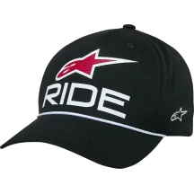 Gorra Ride Comp visera curva — Talla única, negro, snapback