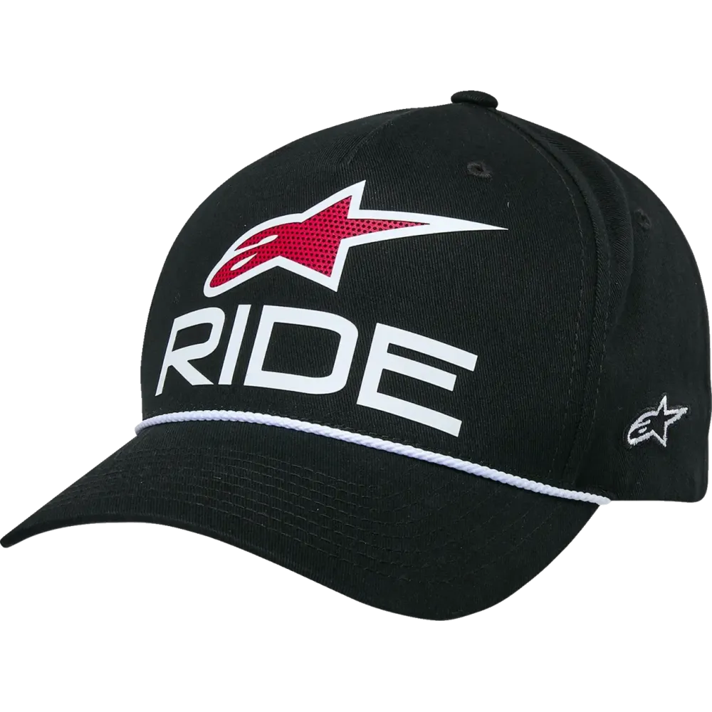 Gorra Ride Comp visera curva — Talla única, negro, snapback