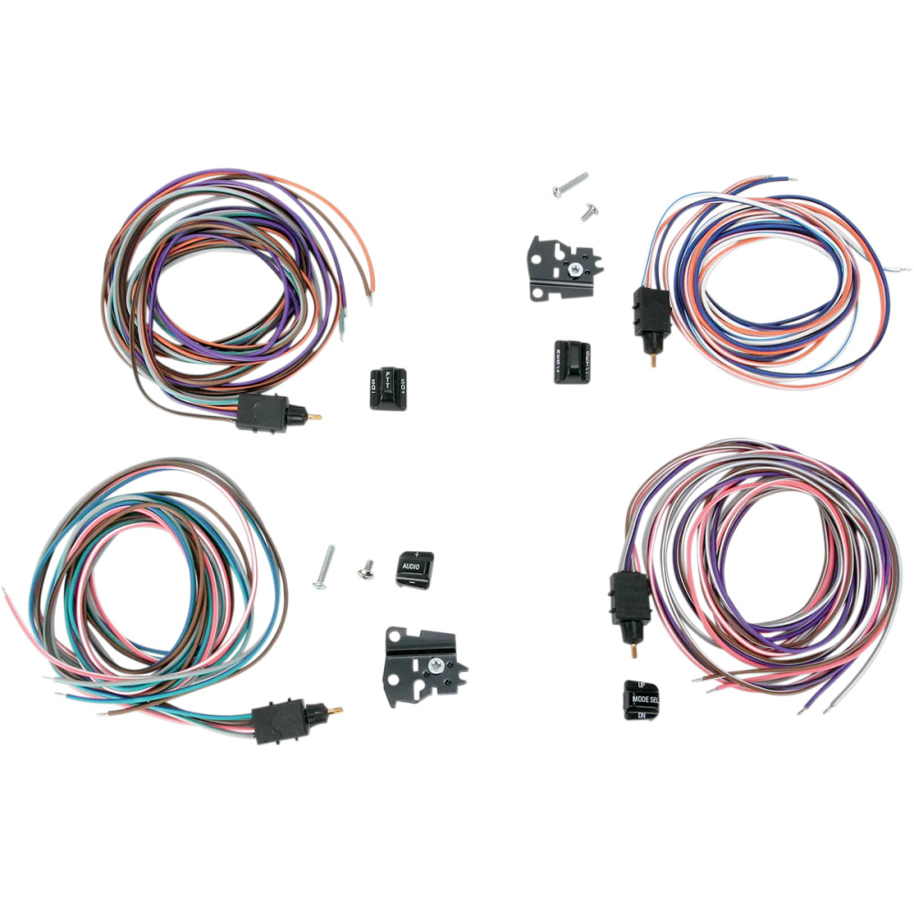 Kit de interruptores de manillar — Negro, izquierda/derecha/inferior