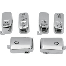 Switch Cap Kit — 6-button, Chrome