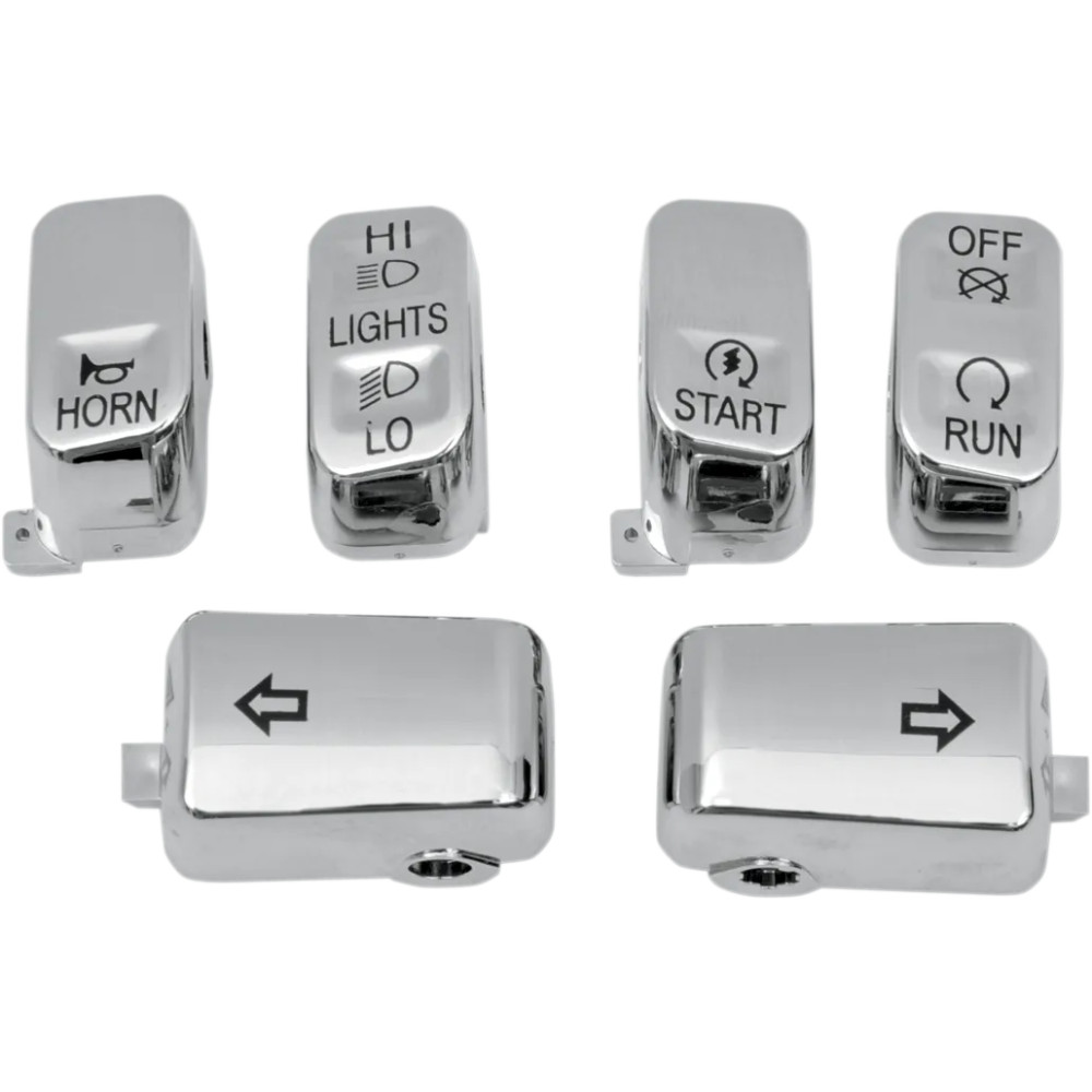 Switch Cap Kit — 6-button, Chrome