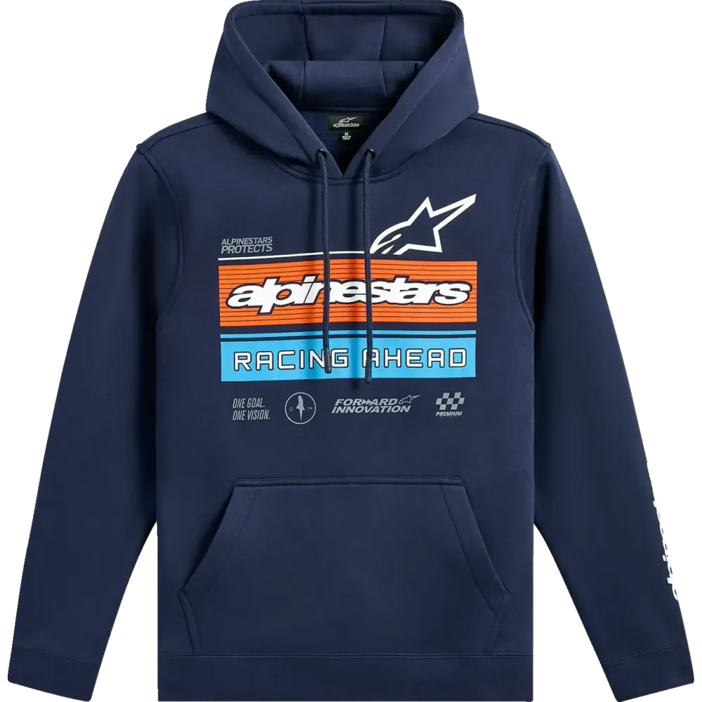 Harken Sudadera con capucha — Talla M, Azul marino