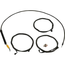 Standard Midnight Braided Handlebar Cable/Brake Line Kit