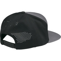 Badge Hat — One Size, Snapback, Black, Heather Gray