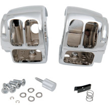 Kit de carcasa de interruptores del manillar — 25.4 mm (1"), cromado