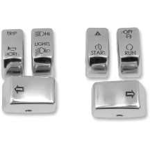 Kit de tapas de interruptor — 6 botones, cromo