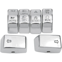 Switch Cap Kit — 6 buttons, Chrome
